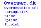 Link til Oversat.dk - oversttelse af portugisisk / dansk / spansk / engelsk