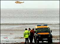 Morecambe Bay er en ddsflde, nr tidevandet kommer